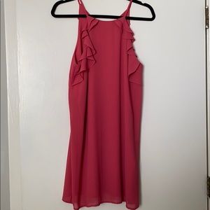 Perfect simple pink cocktail dress!